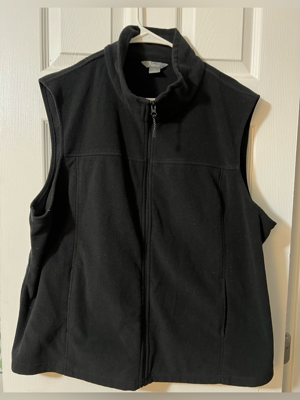 Black Womens Fleece Vest -